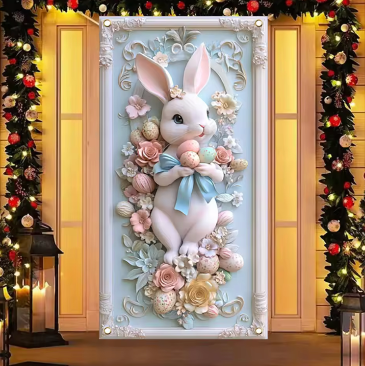 Outdoor Easter Bunny Decor